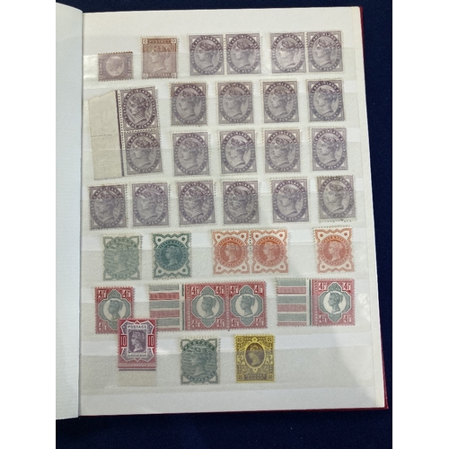 248 - STAMPS GREAT BRITAIN Small stockbook with mint issues QV to GVI, unchecked for shades and varieties ... 