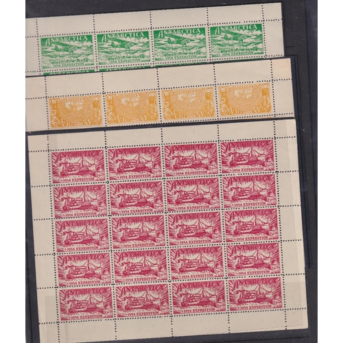 325 - STAMPS Antarctic Expedition collection written up on pages including stamps and covers plus full/par... 