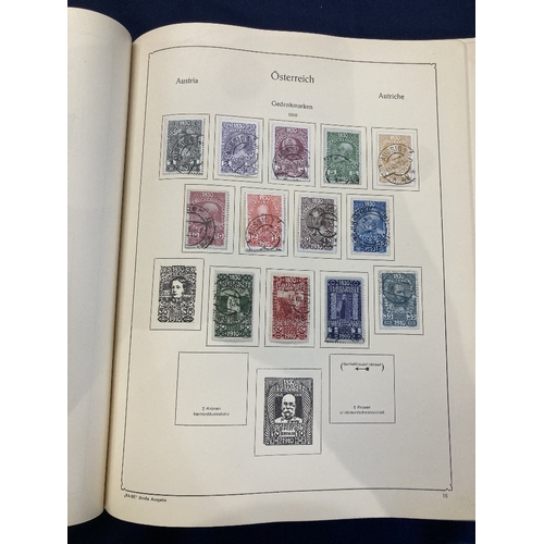 357 - STAMPS AUSTRIA Collection in printed album plus some loose on stock cards early through to 1935