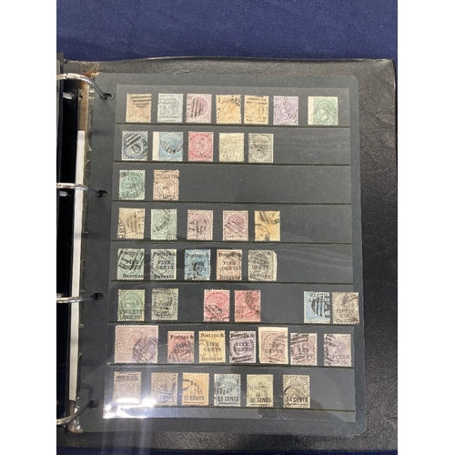 407 - STAMPS CEYLON Stock file of early issues mint and used various printings etc, high Cat Val