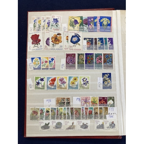 144 - STAMPS FOR CHARITY WORLD, a large mixture in a box housed in 14 albums or stockbooks. Mint & used st... 