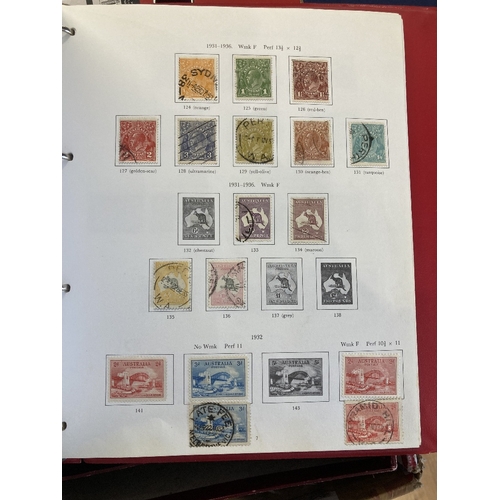 348 - STAMPS AUSTRALIA 1913 to 2017 used collection on printed SG pages in three albums & three binders. H... 