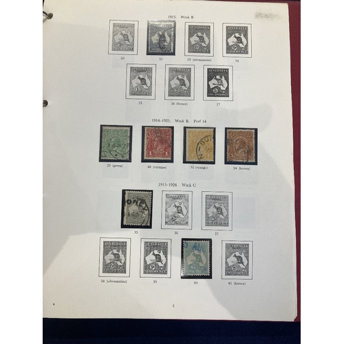 351 - STAMPS AUSTRALIA Stanley Gibbons album used collection 1913 - 1979