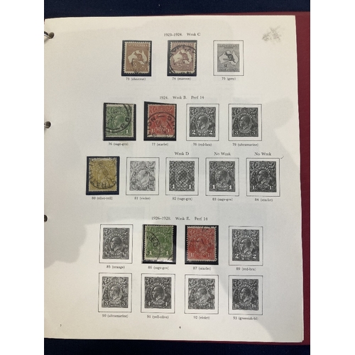 351 - STAMPS AUSTRALIA Stanley Gibbons album used collection 1913 - 1979