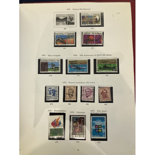 351 - STAMPS AUSTRALIA Stanley Gibbons album used collection 1913 - 1979