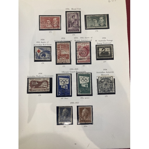 351 - STAMPS AUSTRALIA Stanley Gibbons album used collection 1913 - 1979