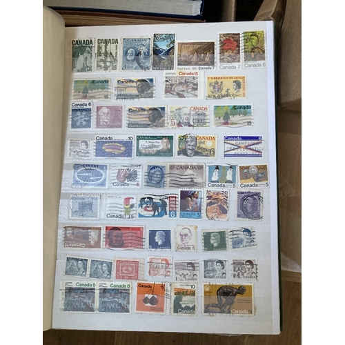 100 - STAMPS Large World accumulation in fourteen stockbooks