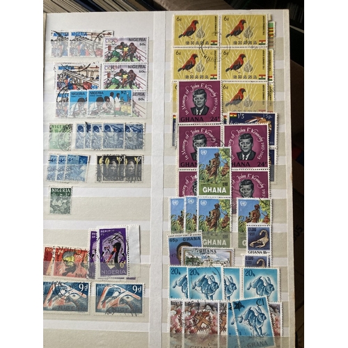 20 - STAMPS WORLD, mint & used collection in ten albums & three stockbooks. Some useful Commonwealth spot... 