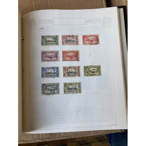 46 - STAMPS WORLD, mint & used collection housed in 23 albums or binders in two boxes, with some useful s... 