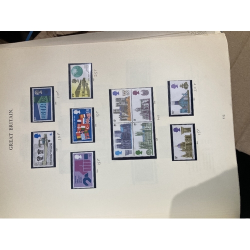 107 - STAMPS Medium box of albums with GB Windsor album, GB collections , USA FDC's etc