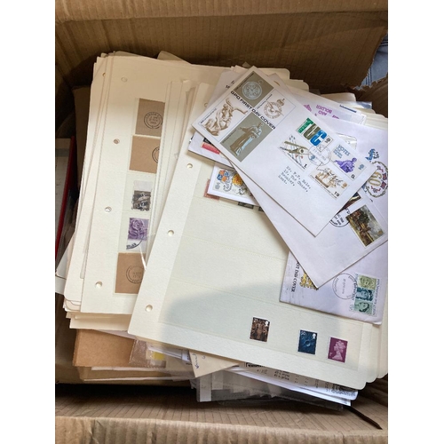 108 - STAMPS Large box of collections, albums, covers etc