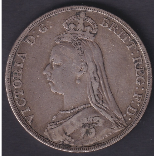 144 - 1889 QV Silver Crown in good condition