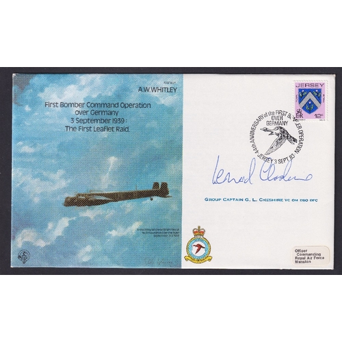 222 - 1983 RAF cover for Bomber Command signed by Leonard Cheshire VC