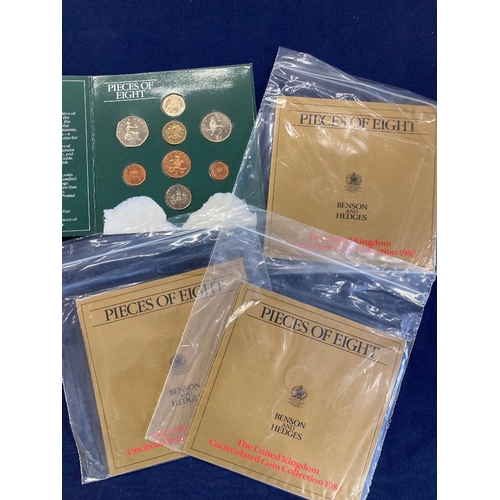 196 - Small accumulation of early UK silver coins including 3d's, 6d's, half crowns, florins etc, Worn Geo... 