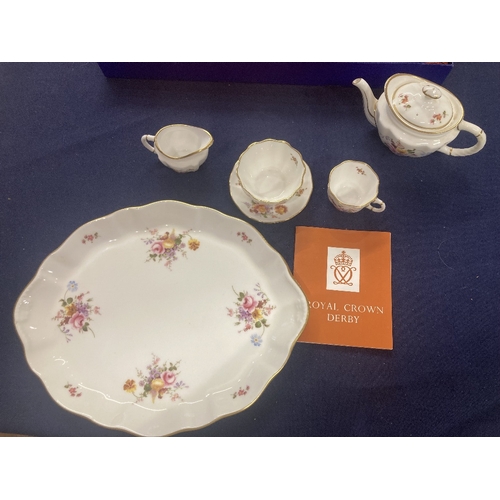 14 - Royal Crown Derby miniature tea set decorated in the 