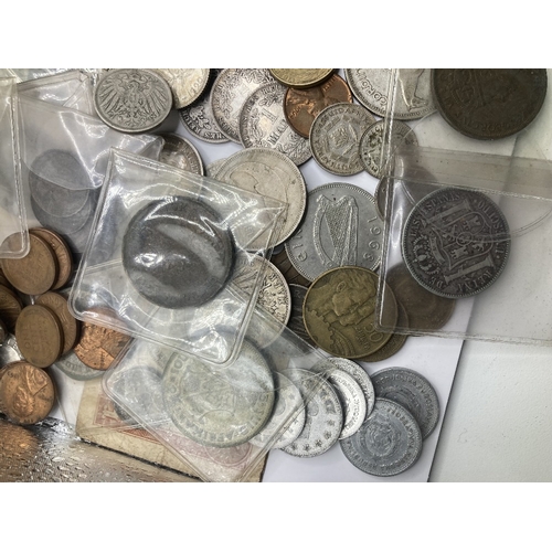 201 - Large accumulation of World coins including early possible silver coins etc