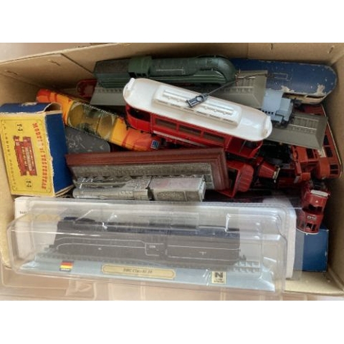 46 - Large accumulation of model buses, trams, trains etc