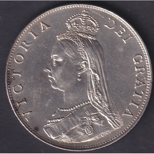 110 - 1887 QV Silver Florin in good to fine condition