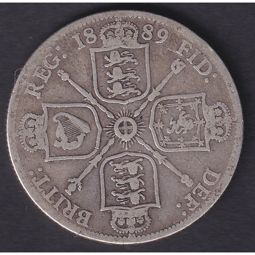 116 - 1889 QV Silver Florin in average to good condition
