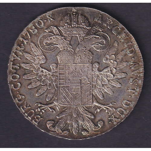 164 - 1780 Maria Theresa Silver coin 28.2g in good to fine condition