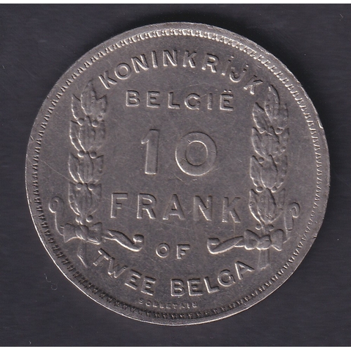 69 - CHARITY : Belgium 10 franc coin from 1930 (nickel) 18g ( Being sold on behalf of the League of Frien... 
