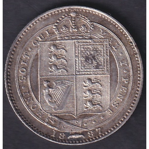 71 - CHARITY : 1887 QV Shilling in good condition ( Being sold on behalf of the League of Friends of Kent... 