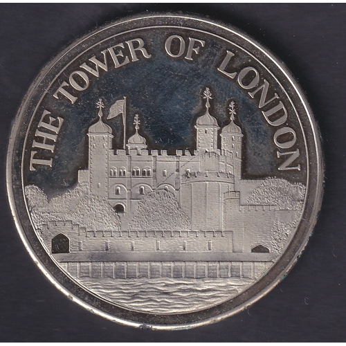 76 - CHARITY : 1980 Tower of London nickel Silver souvenir coin ( Being sold on behalf of the League of F... 