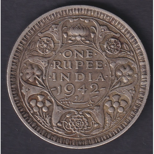 80 - CHARITY : 1942 India One Rupee coin good condition ( Being sold on behalf of the League of Friends o... 