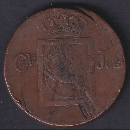 81 - CHARITY : 1824 Norway Two Skilling Coin average condition ( Being sold on behalf of the League of Fr... 