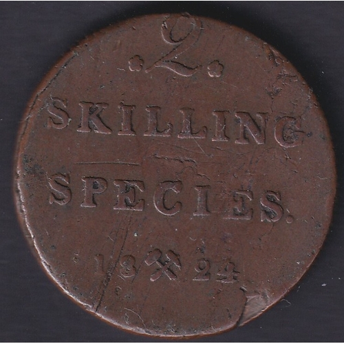 81 - CHARITY : 1824 Norway Two Skilling Coin average condition ( Being sold on behalf of the League of Fr... 