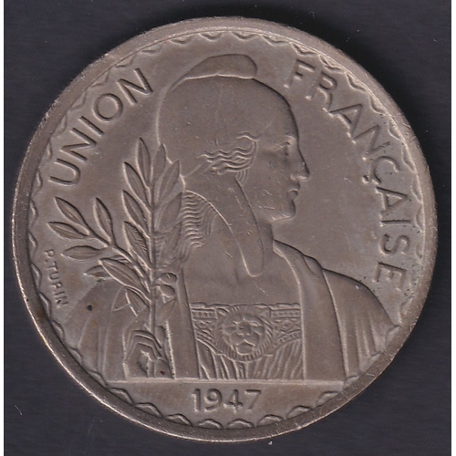 84 - CHARITY : INDOCHINOISE one piastre coin 1947 ( Being sold on behalf of the League of Friends of Kent... 