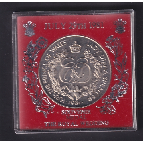85 - CHARITY : 1981 Royal Wedding Commemorative medallion 28.66g Nickel  ( Being sold on behalf of the Le... 