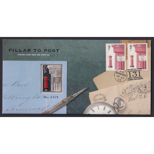 90 - 2003 Post Boxes cover with SILVER ingot 24.77g