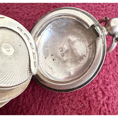 181 - Solid silver Sovereign and half Sovereign case with horseshoe design Chester hallmark for 1900-1 (25... 