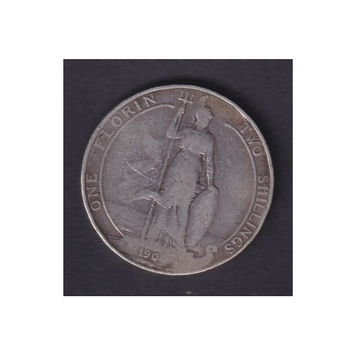 138 - Coins : 1904 EDVII Silver Florin in good to fine condition