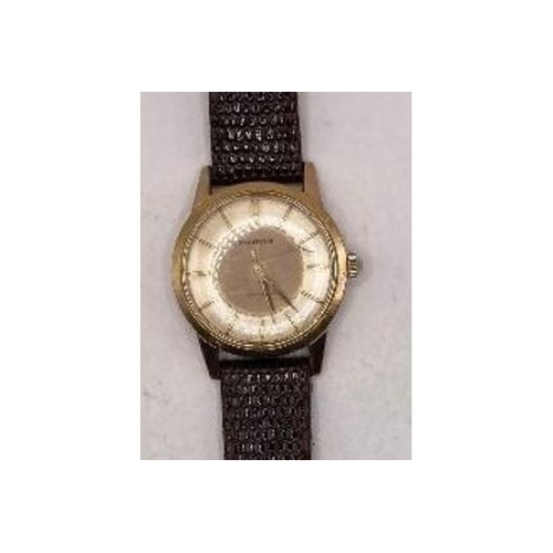 196 - Vintage Marvin gold coloured gents wristwatch in working order inscribed on reverse J MvNeil 1936-19... 