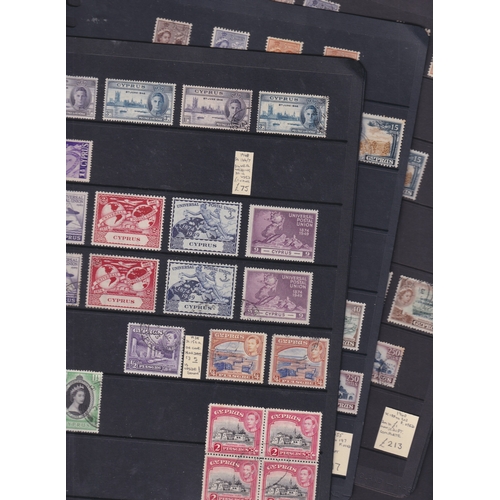 17 - STAMPS Mint and used collection on stock pages QV to 1989's including 1938, 1955 sets mint and used ... 
