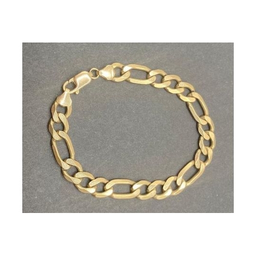 14 - Jewellery 9ct GOLD Curb bracelet 22cm, 24g good condition This bracelet in a retail shop would likel... 