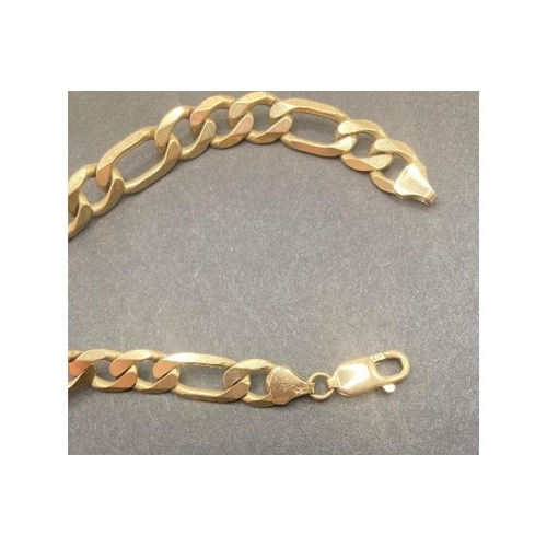14 - Jewellery 9ct GOLD Curb bracelet 22cm, 24g good condition This bracelet in a retail shop would likel... 