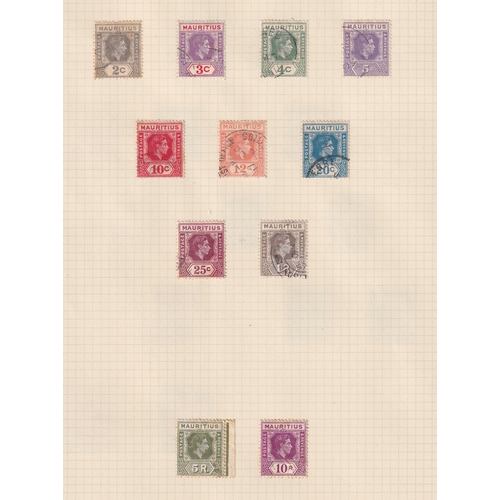 5 - STAMPS World collection in springback album, higher value stamps spotted incl Penny Black