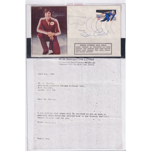 10 - ROBIN COUSINS collection of signed covers, and envelopes addressed to him !, must be a unique collec... 