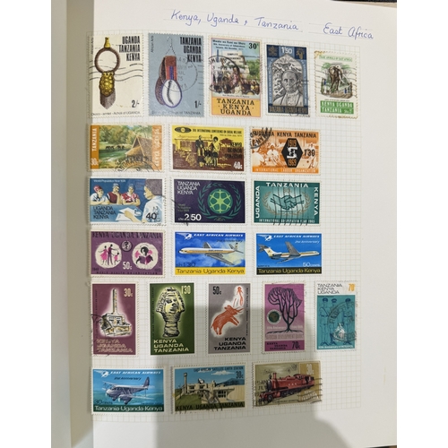 18 - STAMPS World collection in seven albums Porto Rico, Egypt, Denmark, GB first day covers etc