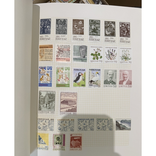 18 - STAMPS World collection in seven albums Porto Rico, Egypt, Denmark, GB first day covers etc