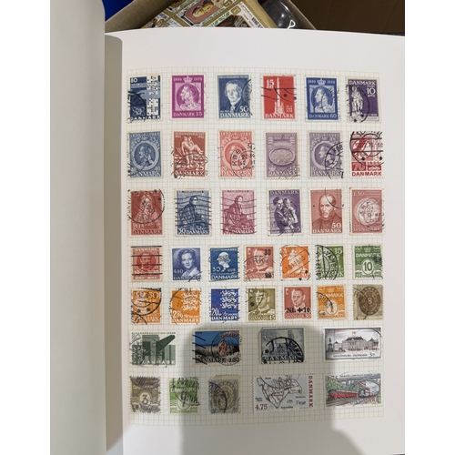 18 - STAMPS World collection in seven albums Porto Rico, Egypt, Denmark, GB first day covers etc