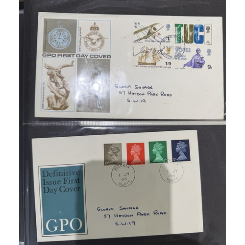 18 - STAMPS World collection in seven albums Porto Rico, Egypt, Denmark, GB first day covers etc