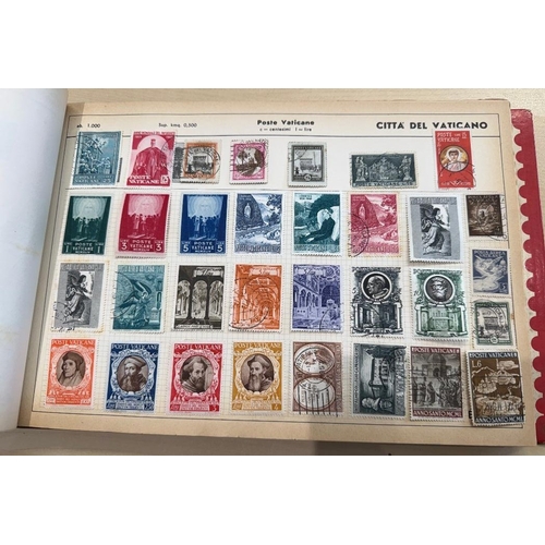 51 - STAMPS Old World album with mainly early used stamps, appears unpicked