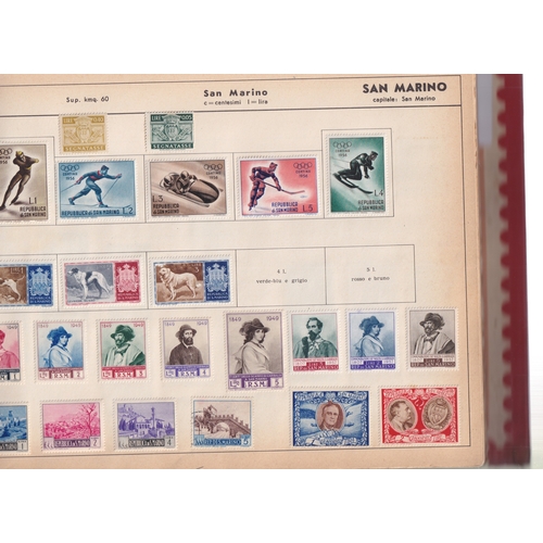 51 - STAMPS Old World album with mainly early used stamps, appears unpicked