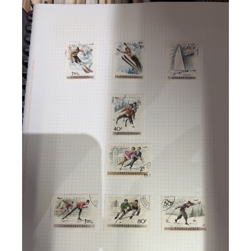 55 - Box of various World albums including Diana and First Day Covers etc