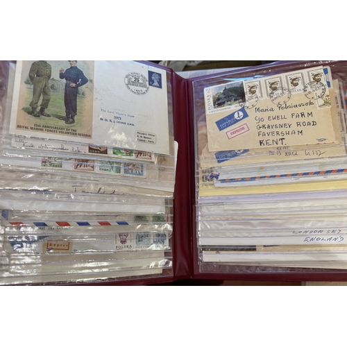 74 - STAMPS Two folders of World covers plus amount of kiloware and loose covers etc