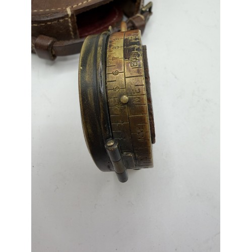 50 - World War I Verners Military Compass with leather case